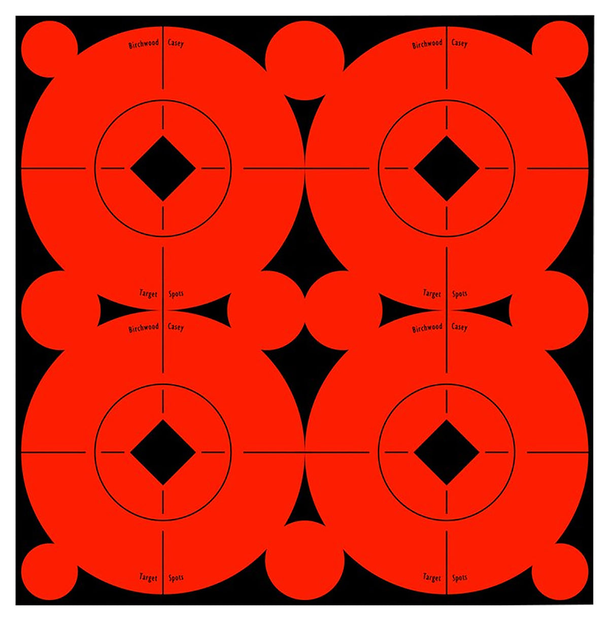 Birchwood Casey Target Spots 3" Self-Adhesive Bullseye Black/Orange 40 Pack