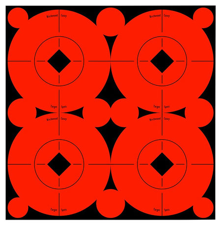 Birchwood Casey Target Spots 3" Self-Adhesive Bullseye Black/Orange 40 Pack