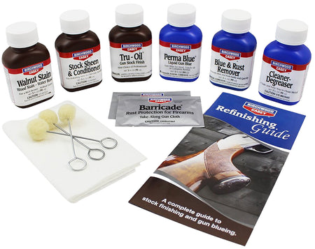 Birchwood Casey Deluxe Perma Blue and Tru-Oil Gun Stock Finishing Kit