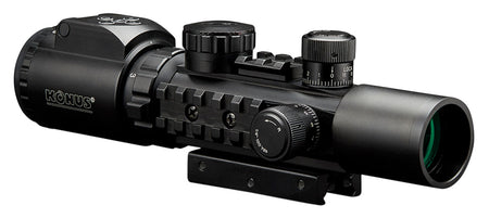Konus 7170 KonusPro AS-34 Matte Black 2-6x28mm 34mm Tube Dual Illuminated Mil-Dot Reticle w/ Bubble Level