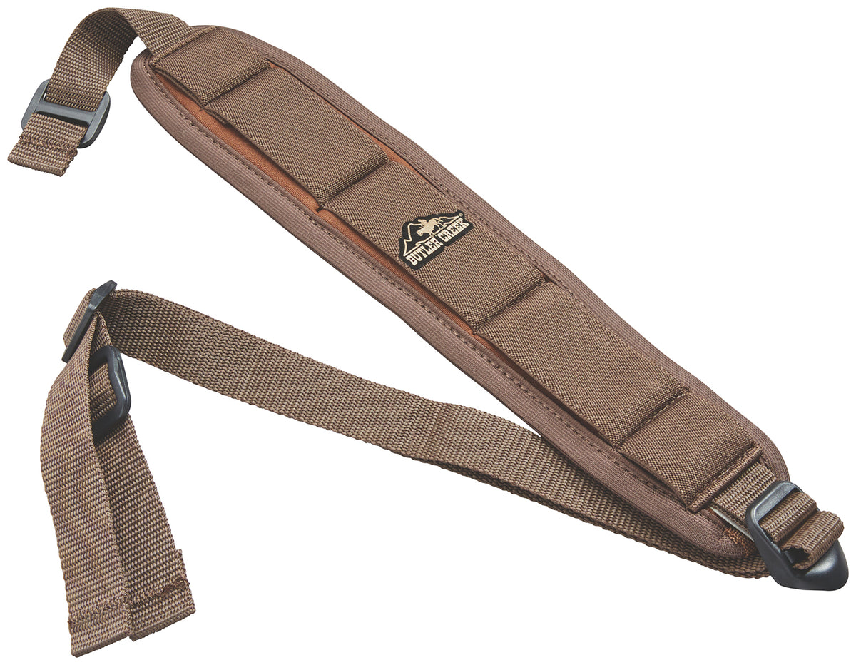 Butler Creek 180015 Comfort Stretch Brown Neoprene Adjustable Rifle Sling 2.5-Inch Wide