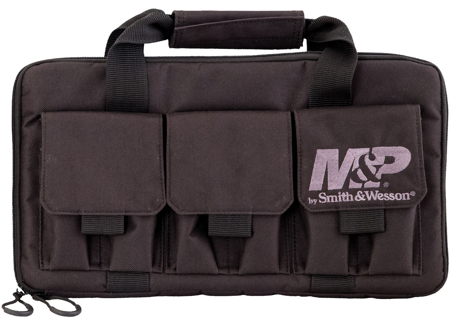 M&P Accessories 110029 Pro Tac Double Handgun Case Black Nylon Holds 2 Pistols