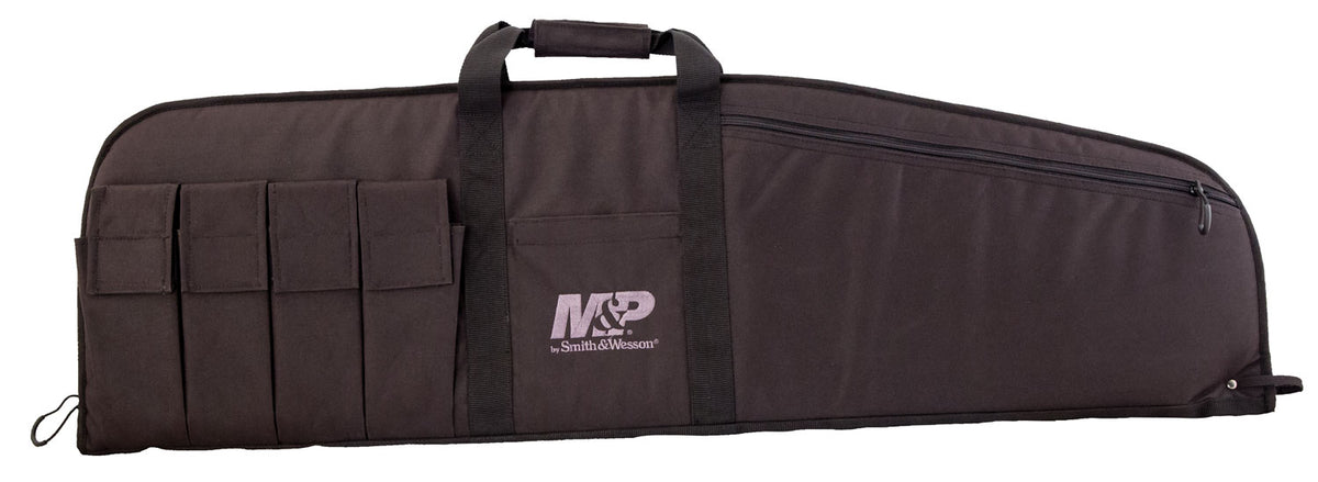 M&P Accessories 110015 Duty Series Medium Firearm Case Black Nylon with Foam Padding