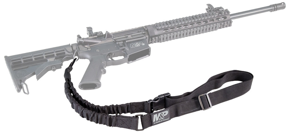M&P Accessories 110030 Single Point Bungee Sling Kit Black Nylon for AR Platform