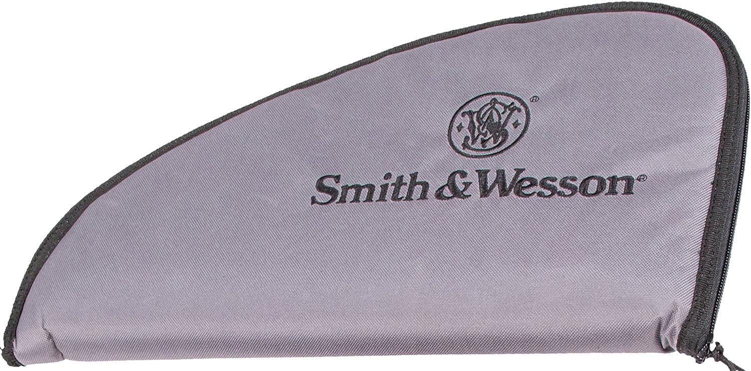 M&P Accessories 110020 Defender Large Handgun Case Black/Gray Nylon with Hook & Loop Closure