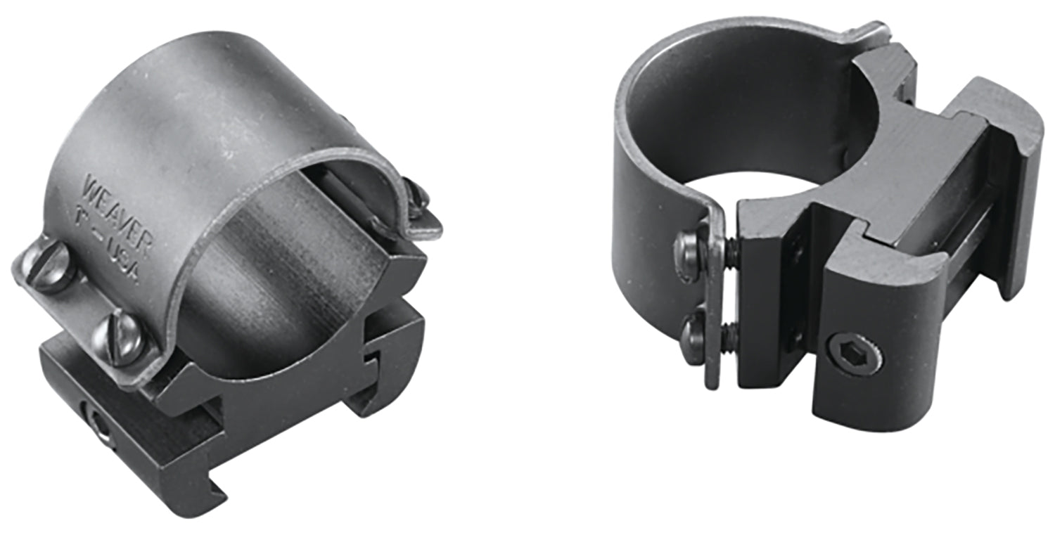 Weaver 49144 Sure Grip Windage Adjustable Scope Rings Matte Black 1" High