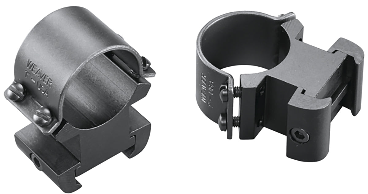 Weaver 49145 Sure Grip Windage Adjustable Scope Rings Matte Black 1" Extra High