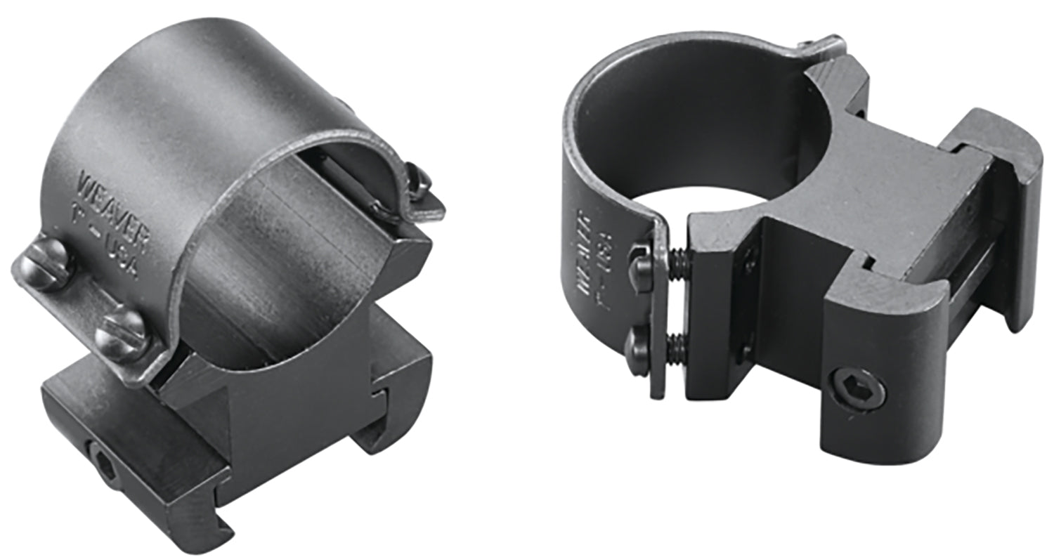 Weaver 49145 Sure Grip Windage Adjustable Scope Rings Matte Black 1" Extra High