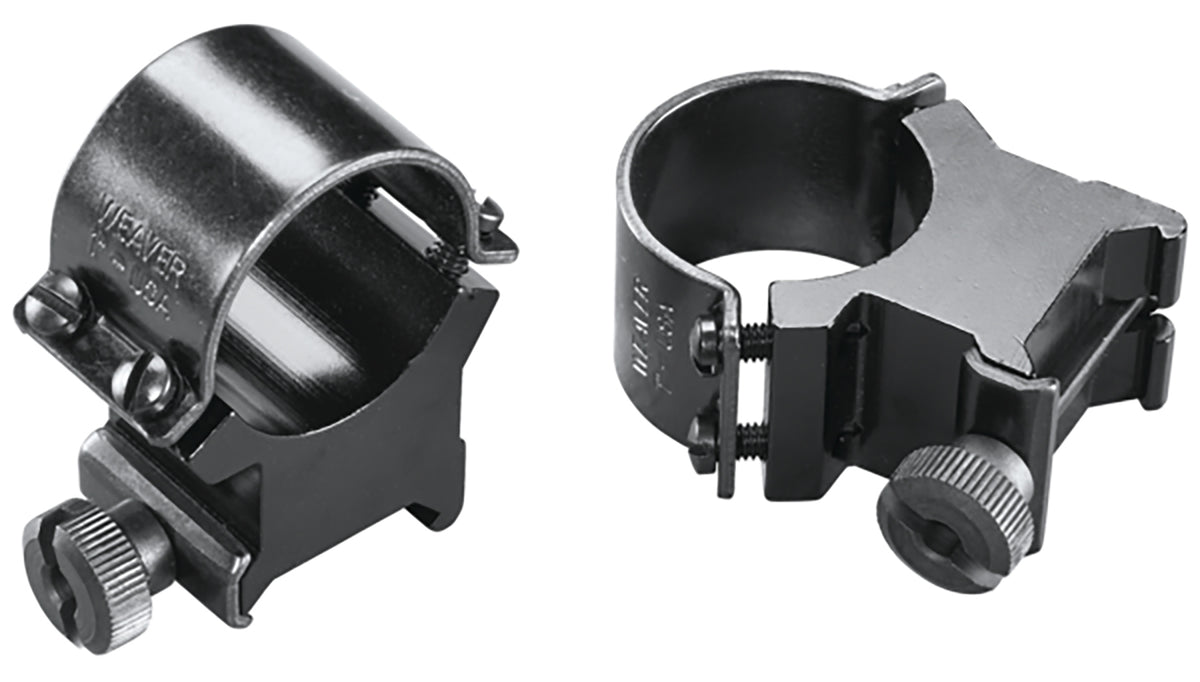 Weaver Sure Grip Detachable Scope Rings Black 1" Extra High