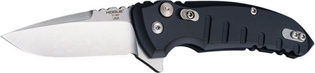 Hogue X1 Microflip 2.75" Folder Drop Point Blade Aluminum Frame Black