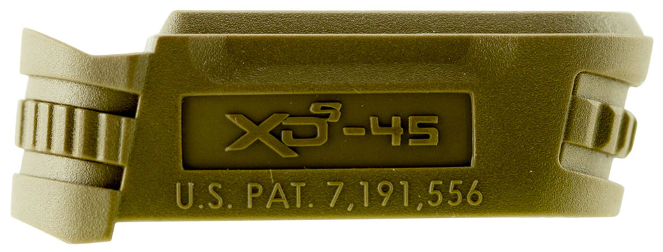 Springfield Armory XDS5001MFDE XD-S Backstrap #1 Sleeve 45 ACP Flat Dark Earth for 3.3" Barrel