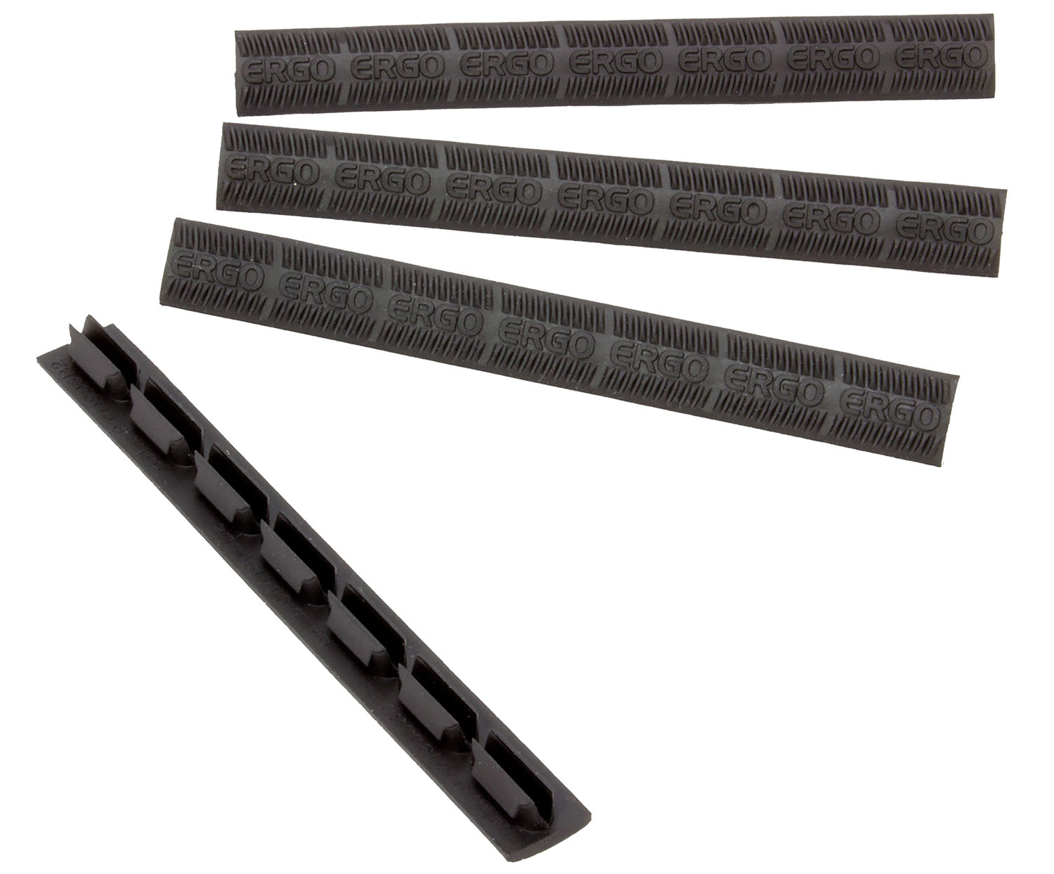 Ergo 4332BK M-LOK WedgeLok Slot Covers Black Rubber Low Profile Aggressive Texture 4 Per Pack