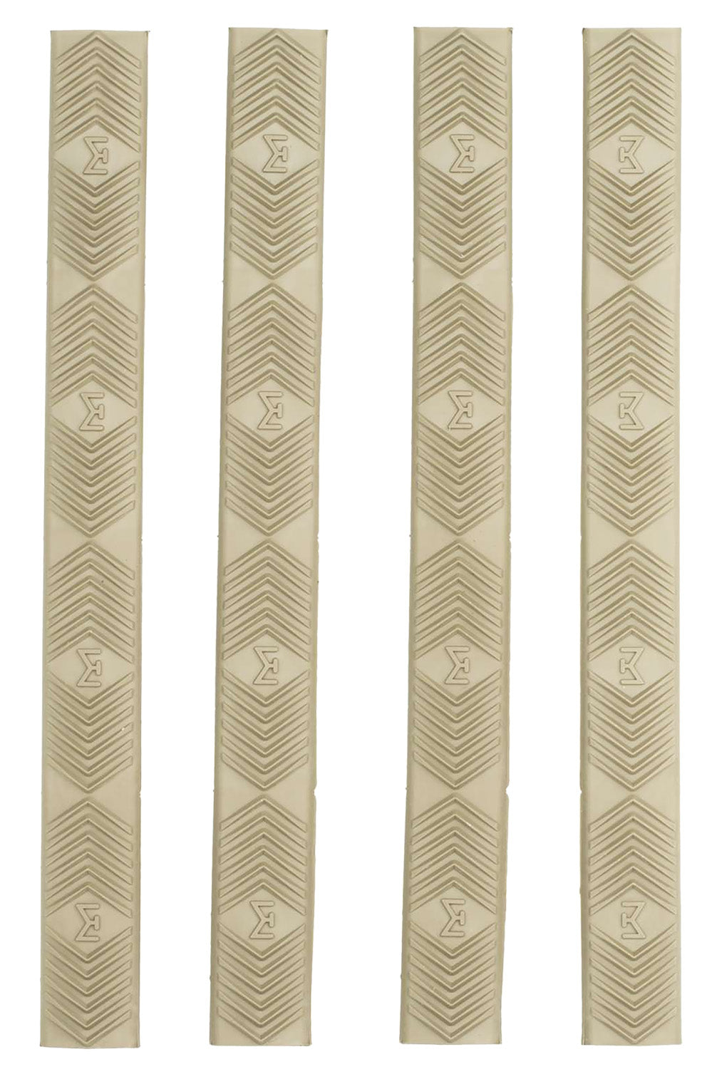 Ergo 4332DE M-LOK WedgeLok Slot Covers Dark Earth Rubber Low Profile Aggressive Texture 4 Per Pack