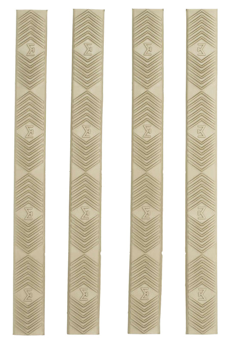 Ergo 4332DE M-LOK WedgeLok Slot Covers Dark Earth Rubber Low Profile Aggressive Texture 4 Per Pack