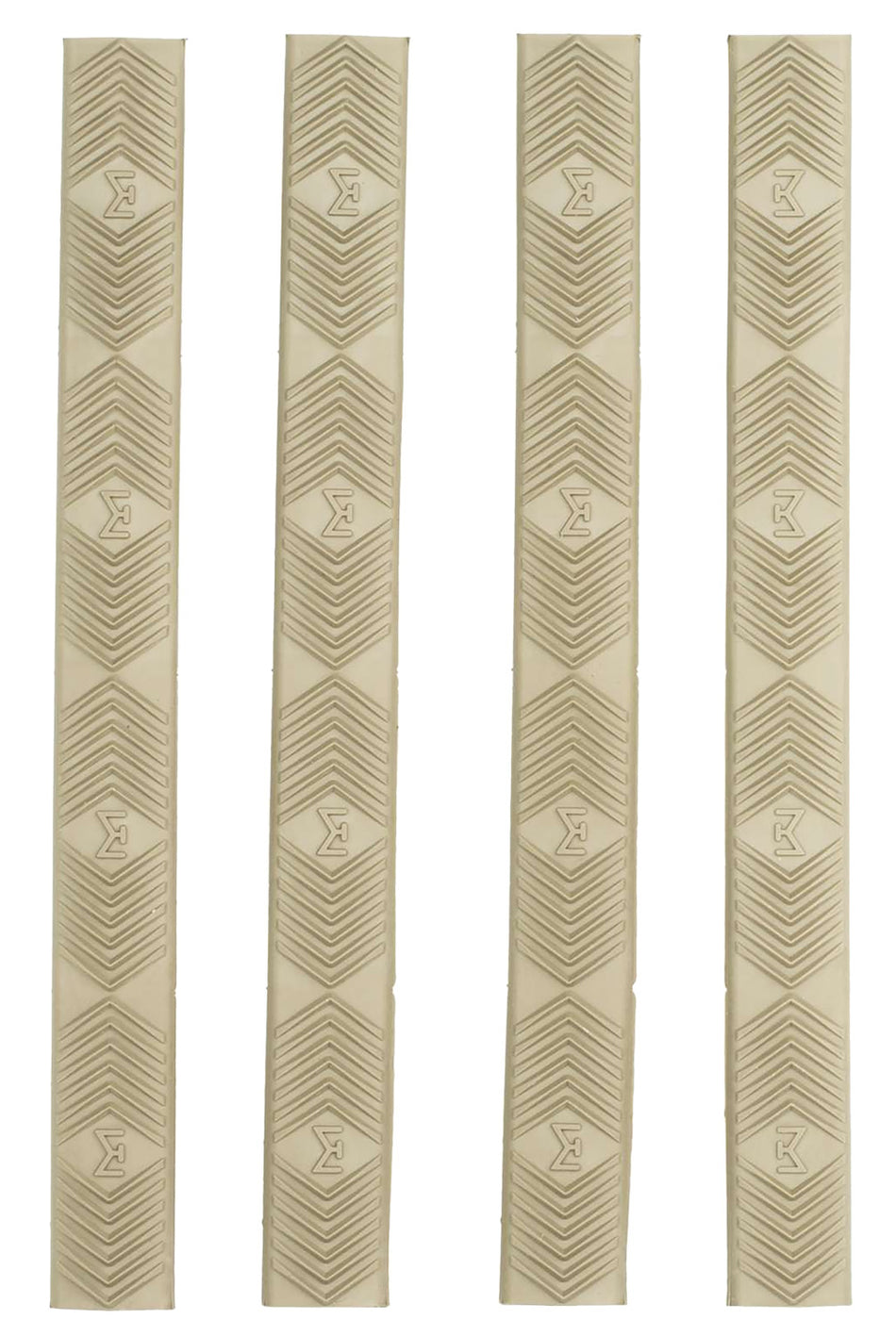Ergo 4332DE M-LOK WedgeLok Slot Covers Dark Earth Rubber Low Profile Aggressive Texture 4 Per Pack