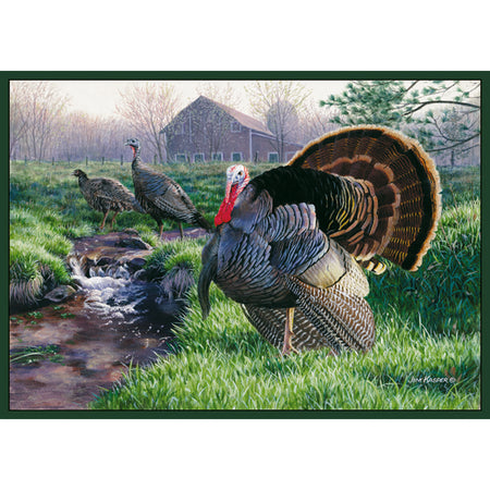 Custom Printed Wild Turkey Rug 37x52 in.