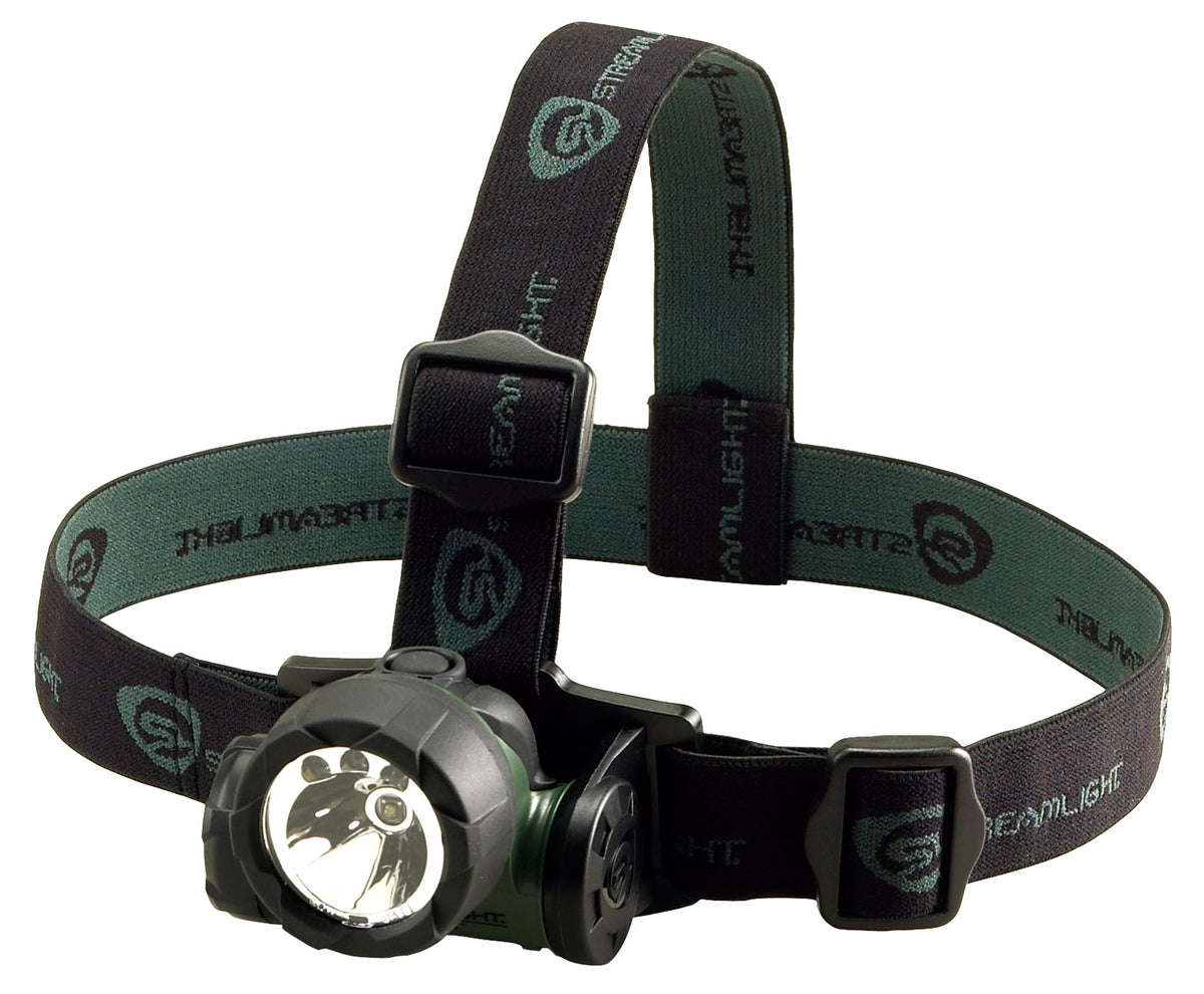 Streamlight 61051 Trident Multi-Purpose Headlamp Green 6/25/80 Lumens Green/White LED