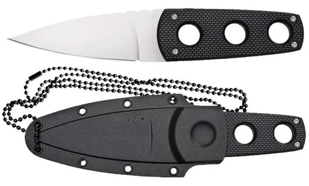 Cold Steel Secret Edge Fixed Blade Knife 6.5in OAL 3.5in Blade with Secure-Ex Sheath