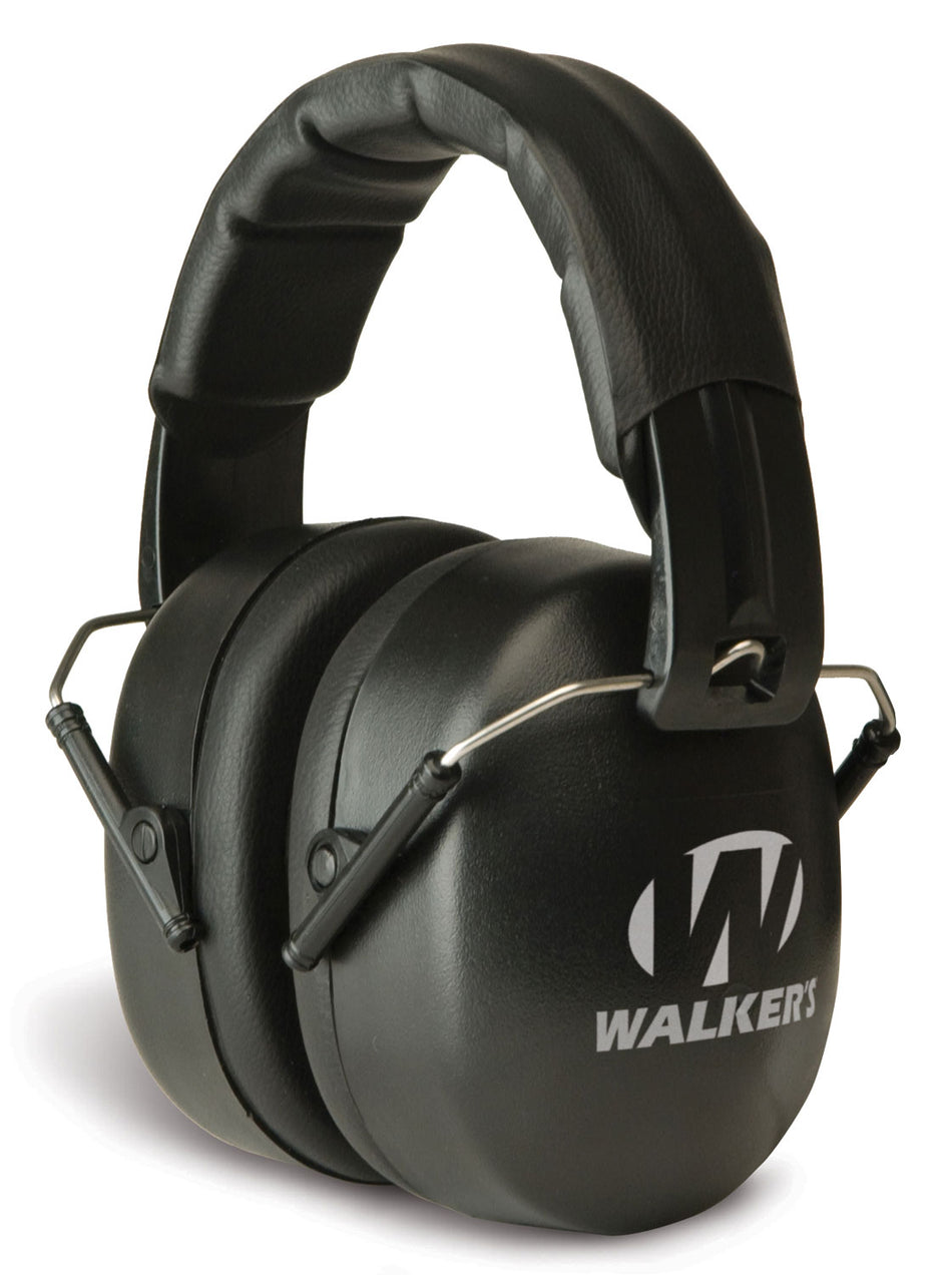 Walker's EXT Range Shooting Muff 30dB NRR Over-the-Head Full Cup Black Polymer