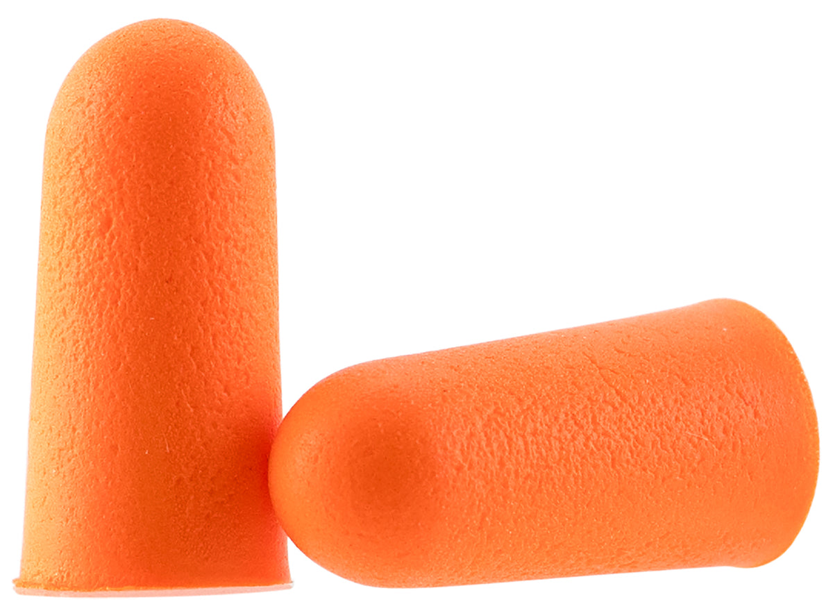Walker's Foam Ear Plugs Disposable 32dB NRR Orange 50 Pair Jar