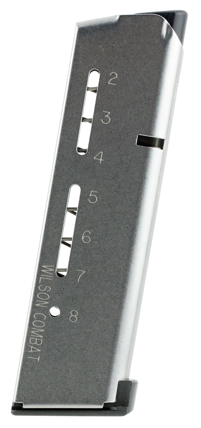 Wilson Combat 500C ETM 8rd .45 ACP 1911 Magazine Lo-Profile Steel Floor Plate Stainless