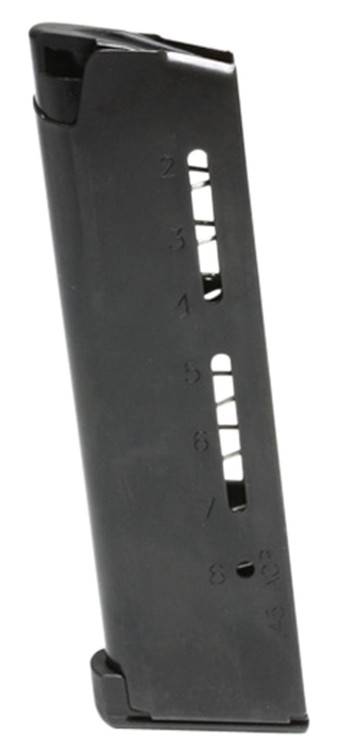 Wilson Combat 500BC ETM 8rd .45 ACP 1911 Magazine Lo-Profile Steel Floor Plate Blued Stainless
