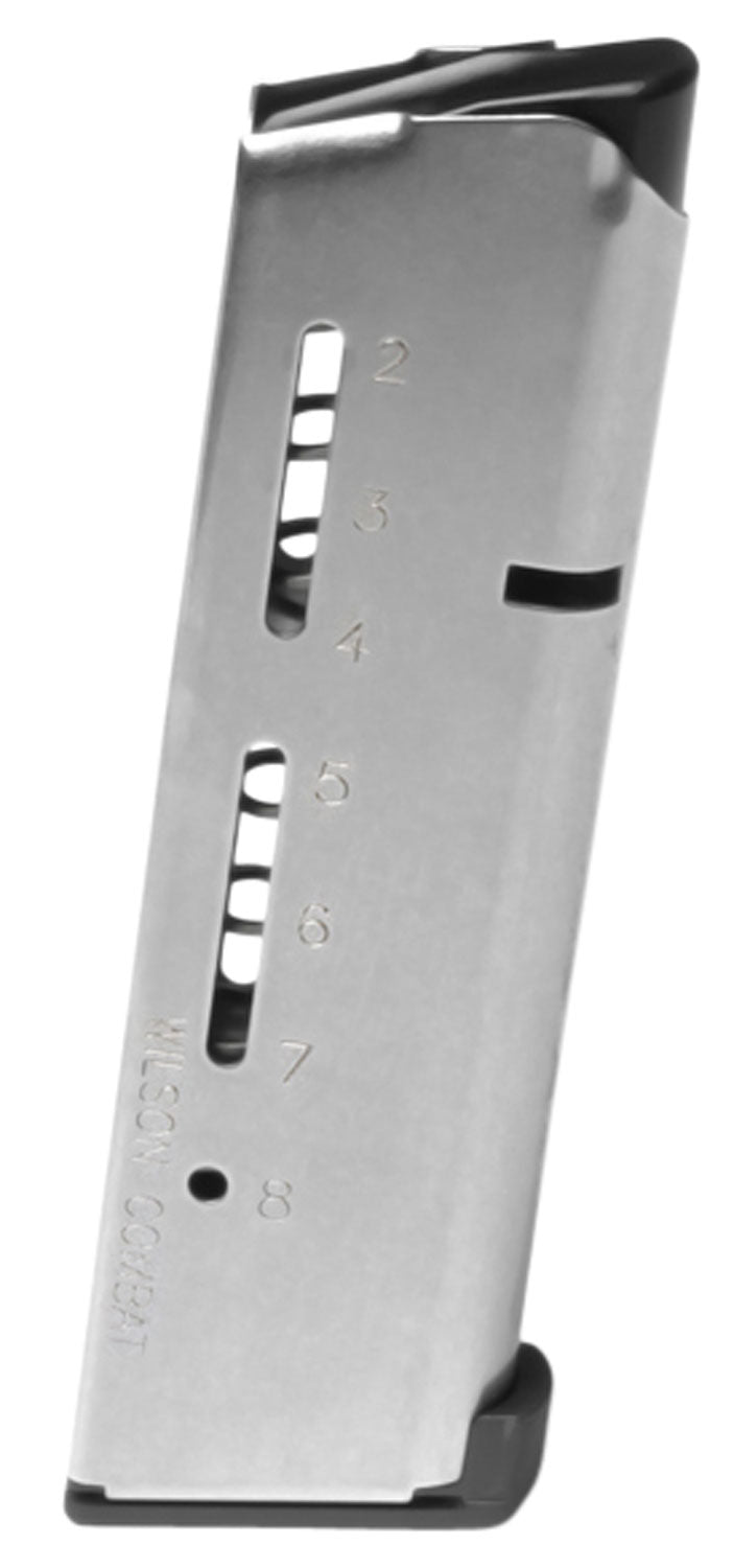Wilson Combat 500CHD ETM 8rd .45 ACP+P 1911 Magazine Lo-Profile Steel Floor Plate Stainless
