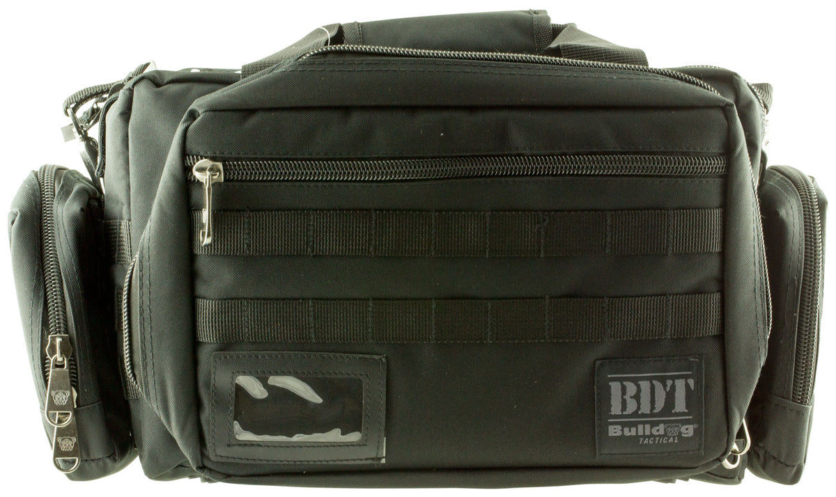 Bulldog BDT930B Tactical MOLLE Range Bag XL Black with Removable Accessory Pouches and Padded Shoulder Strap