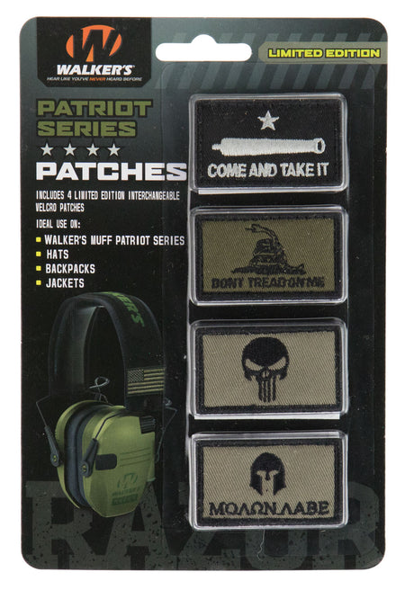 Walkers GXPPATKIT Patriot Muff Patch Kit Come and Take It Version 4 Pairs Velcro Patches
