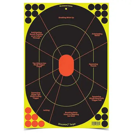 Birchwood Casey Shoot-N-C 12"x18" Handgun Trainer Targets 100-Pack