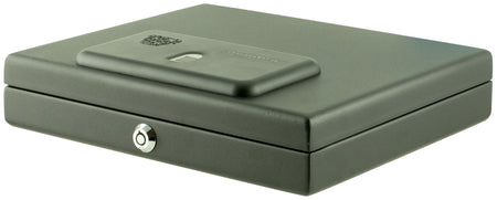 Bulldog BD4055B Magnum Top Load Biometric Vault Fingerprint ID Entry Black Powder Coat Steel Holds 1 Handgun
