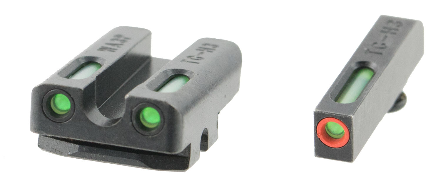 TruGlo TG13WA3PC TFX Pro Green Tritium & Fiber Optic Orange Outline Front & Rear Sight Set