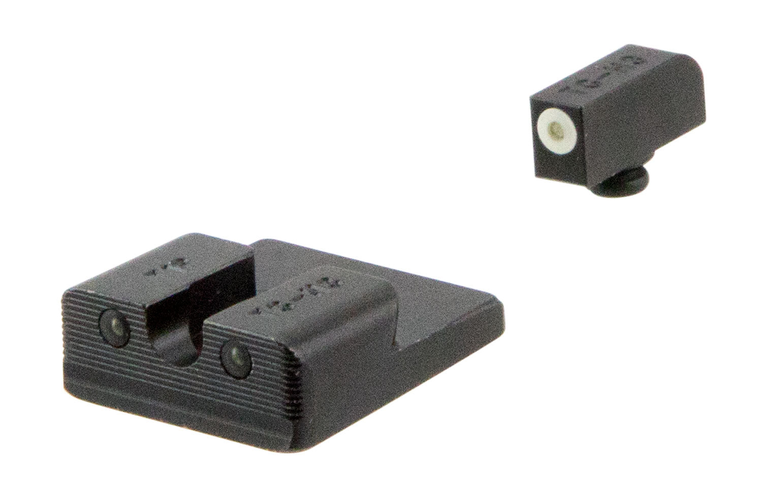 TruGlo TG231T2W Tritium Pro White Outline Front Green Tritium Rear Night Sight Set