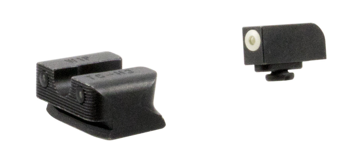 TruGlo TG231W1W Tritium Pro White Outline Front & Green Tritium Rear Night Sight Set
