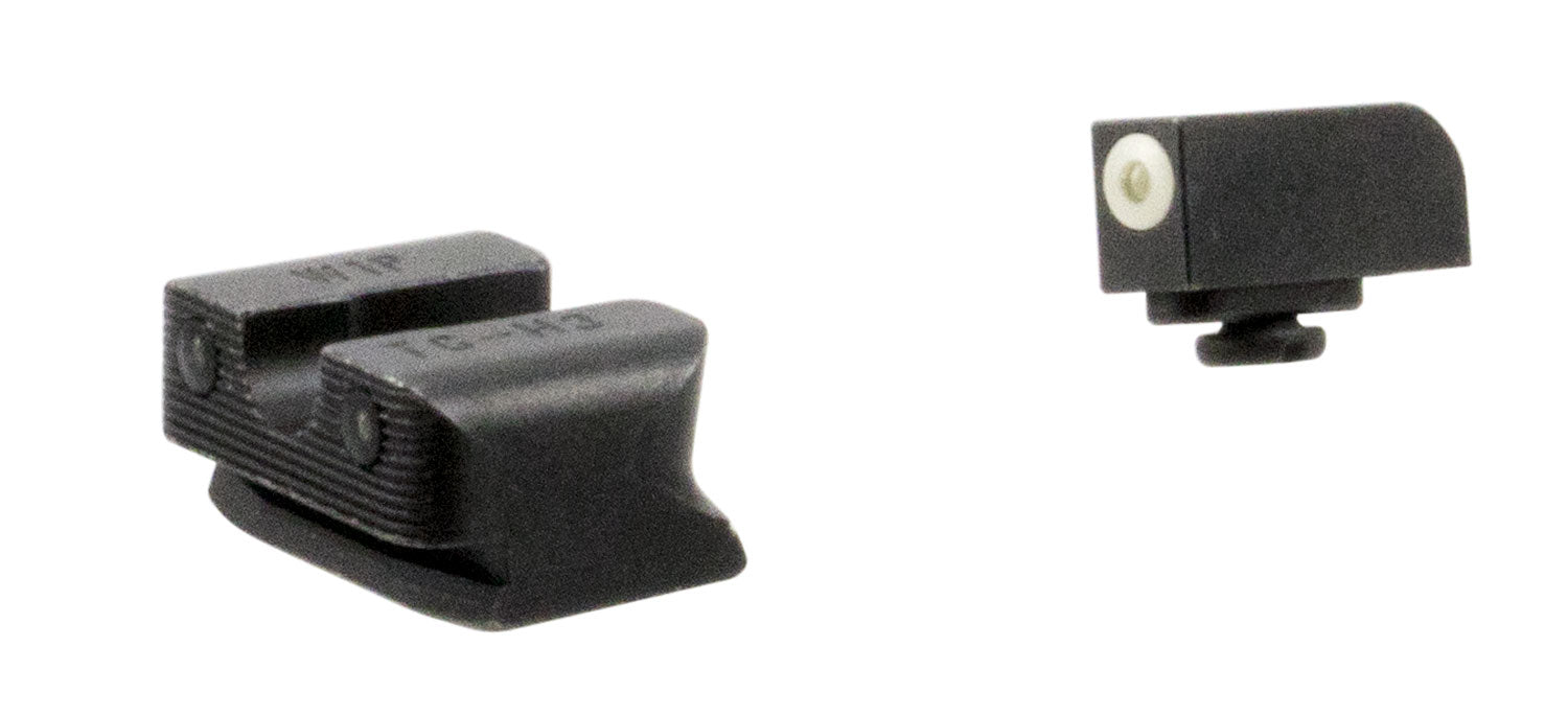 TruGlo TG231W1W Tritium Pro White Outline Front & Green Tritium Rear Night Sight Set