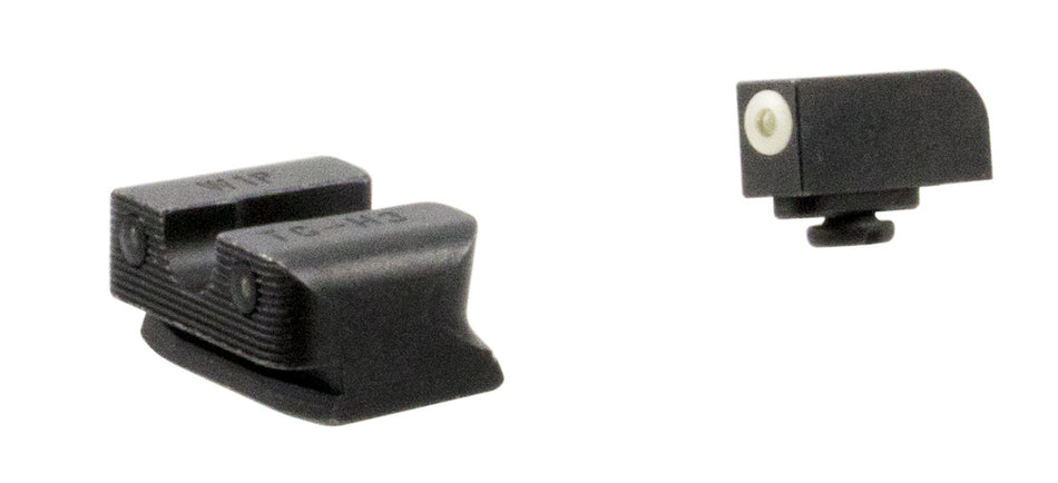 TruGlo TG231W1W Tritium Pro White Outline Front & Green Tritium Rear Night Sight Set