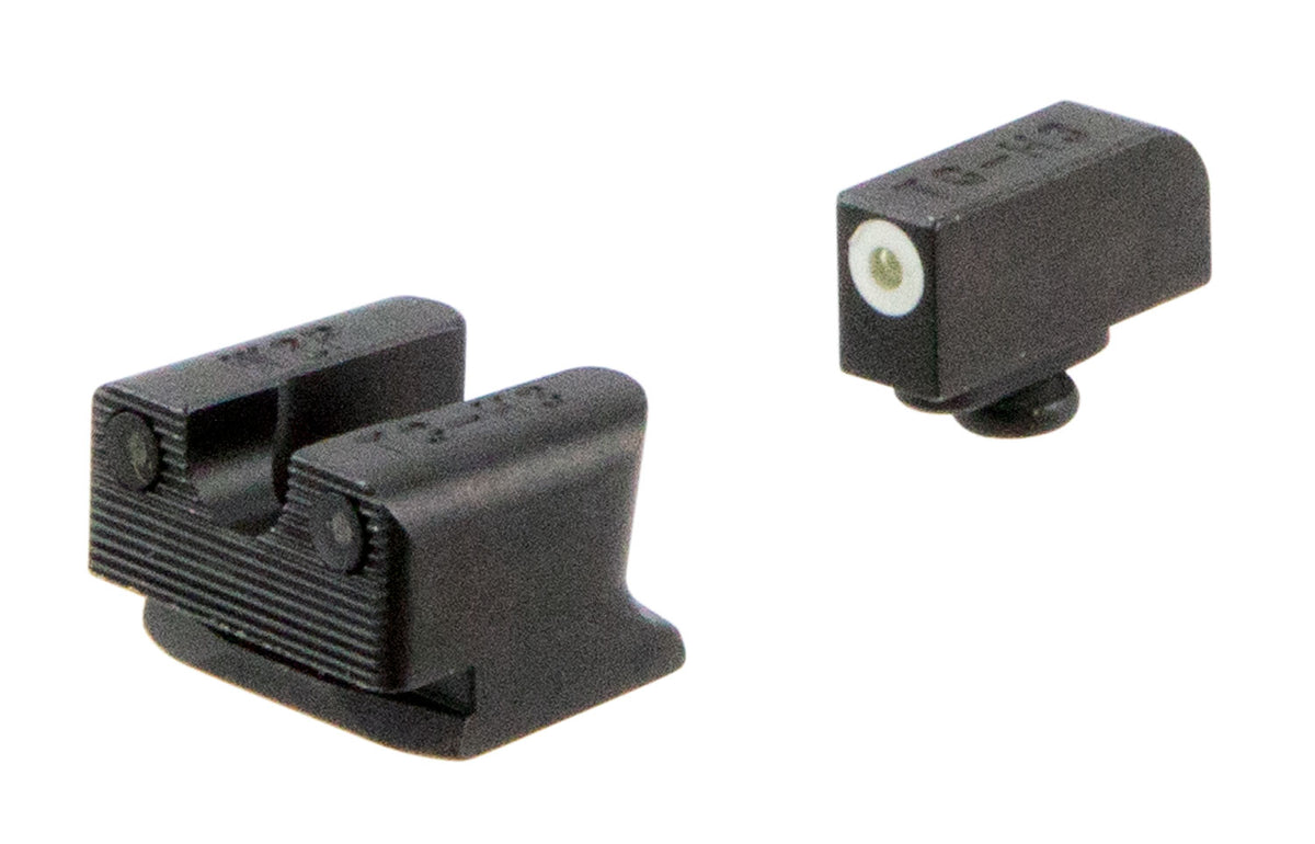 TruGlo TG231W2W Tritium Pro White Outline Front Green Tritium Rear Night Sight Set