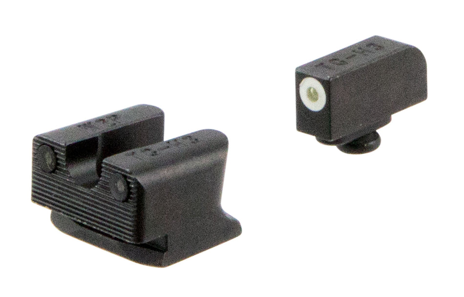 TruGlo TG231W2W Tritium Pro White Outline Front Green Tritium Rear Night Sight Set