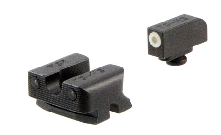 TruGlo TG231W3W Tritium Pro White Outline Front & Green Tritium Rear Night Sight Set