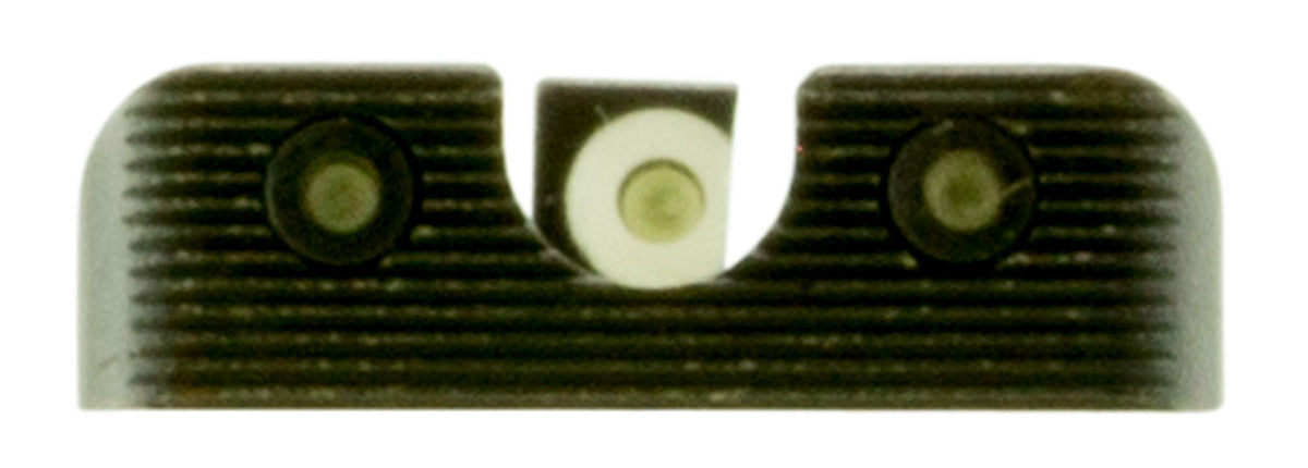 TruGlo TG231X1W Tritium Pro White Outline Front Green Tritium Rear Night Sight Set