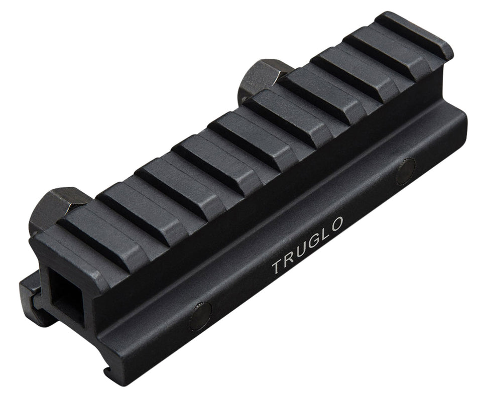 TruGlo TG8980B Picatinny Riser Mount Matte Black Anodized with Recoil Lug
