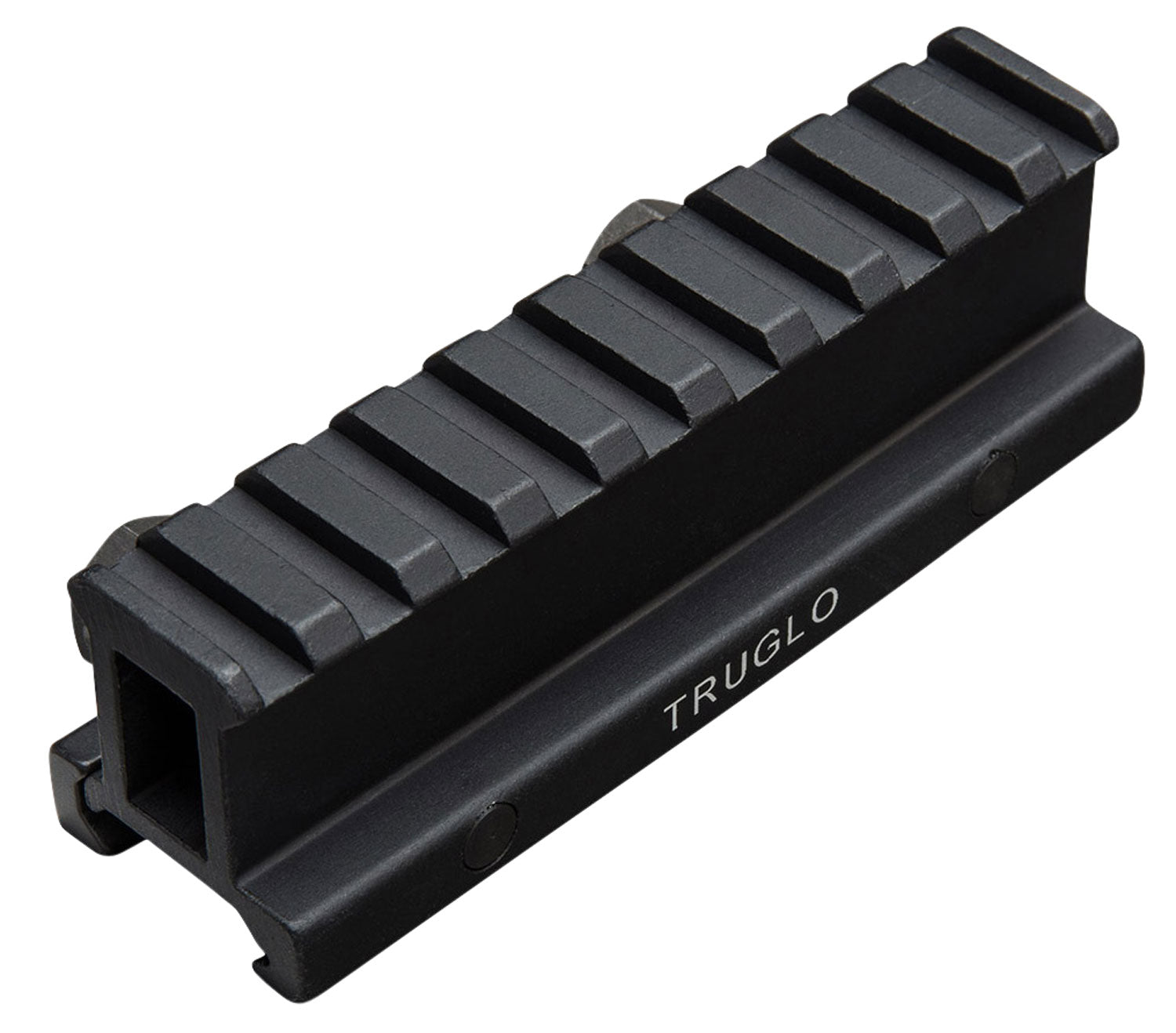 TruGlo TG8990B Picatinny Riser Mount Matte Black Anodized with Integrated Recoil Lug