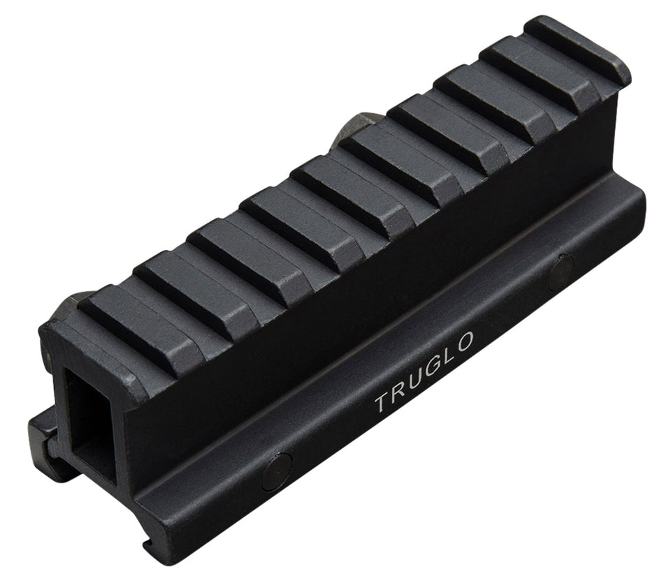 TruGlo TG8990B Picatinny Riser Mount Matte Black Anodized with Integrated Recoil Lug