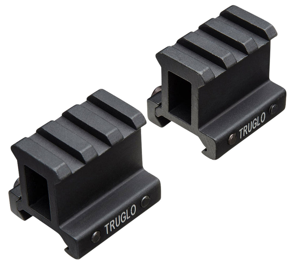 TruGlo TG8992B Picatinny Riser Mount Set Matte Black Anodized