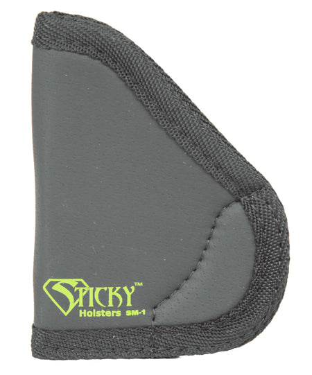 Sticky Holsters SM-1 IWB Size 1 Black/Green Latex Free Rubber Holster Fits Beretta Tomcat/Bobcat Up To 2.40-2.75" Barrel Ambidextrous