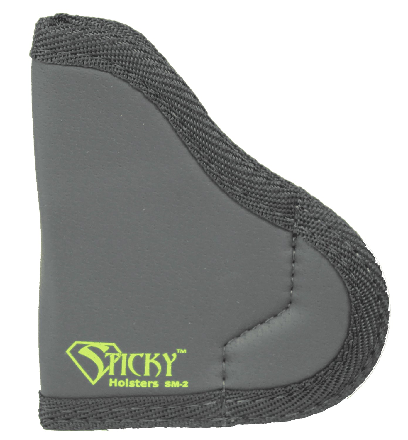Sticky Holsters SM-2 IWB Size 2 Black/Green Latex Free Rubber Holster Fits Ruger LCP/.380 Semi-Auto Up To 2.50" Barrel Ambidextrous