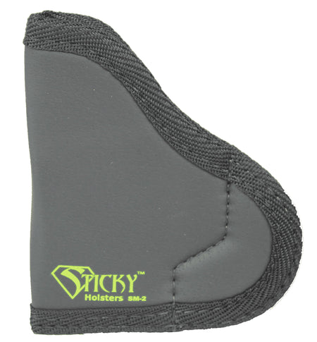 Sticky Holsters SM-2 IWB Size 2 Black/Green Latex Free Rubber Holster Fits Ruger LCP/.380 Semi-Auto Up To 2.50" Barrel Ambidextrous