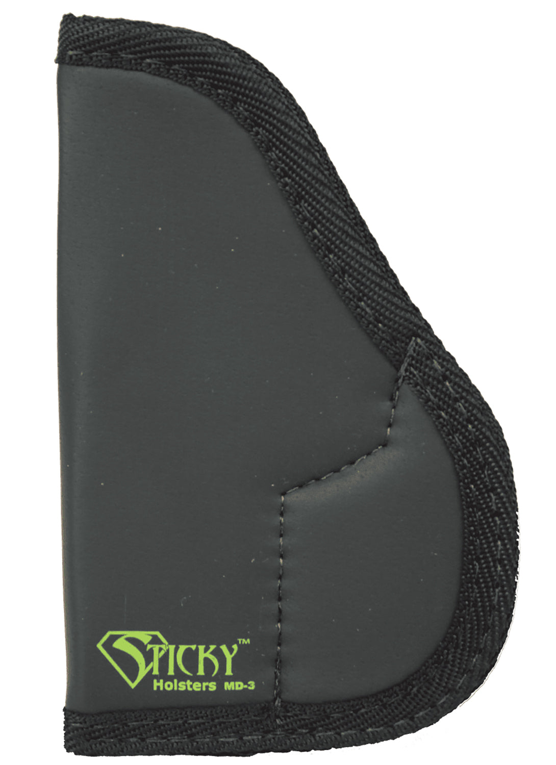 Sticky Holsters MD-3 IWB Black/Green Latex Free Rubber Holster Fits Walther PPK Ambidextrous
