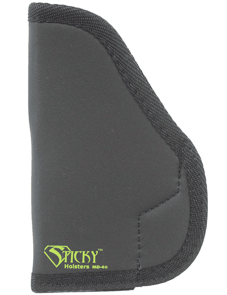 Sticky Holsters MD-4 Gen 1 IWB Black/Green Latex Free Rubber Holster Fits Glock 26/27 Ambidextrous