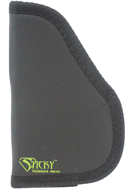 Sticky Holsters MD-4 Gen 1 MOD IWB Black/Green Latex Free Rubber Holster Fits Small/Med Semi-Auto Ambidextrous